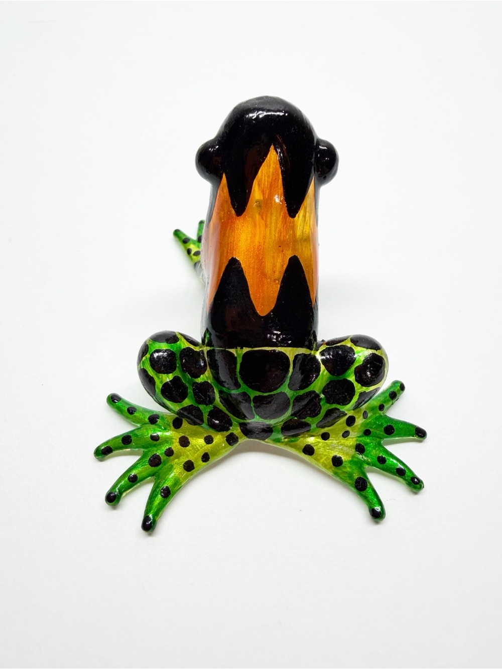 Art Glass Hand Painted Colorful Dart Frog Figurines - Picture 5 of 10
